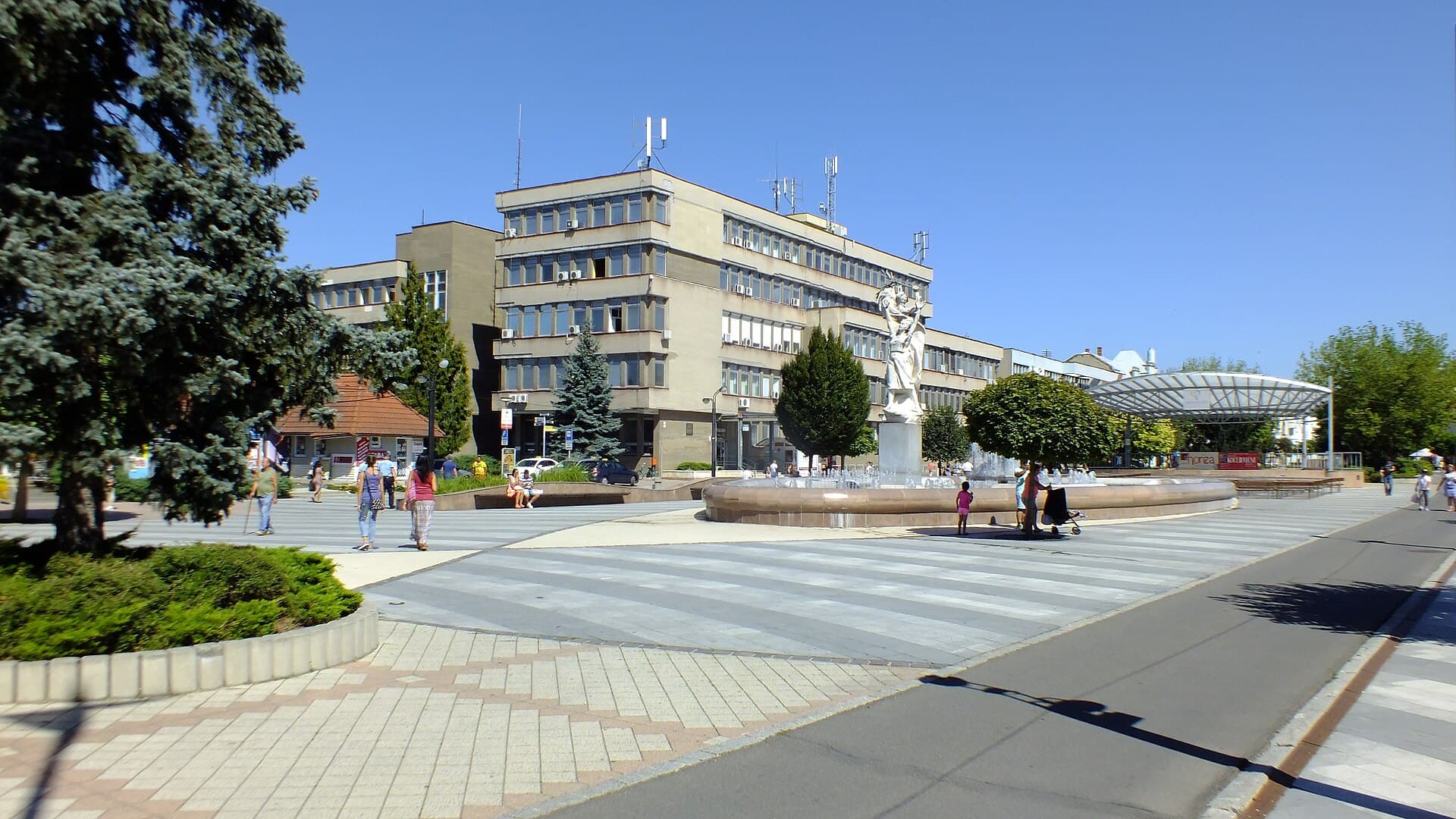 The main square of Michalovce