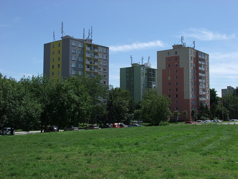 The Nad jazerom housing estate in Košice