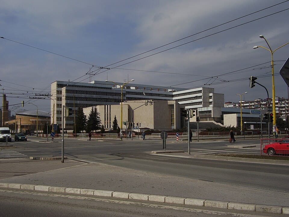 The junction by the city magistrate — the western district of Košice