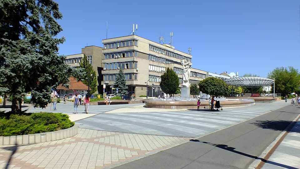 The main square of Michalovce