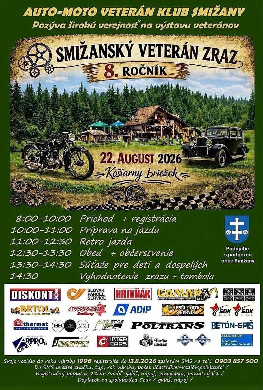 Smižany Veteran: Meeting of retro cars and motorcycles