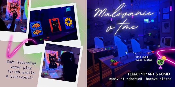 NOČNÉ MAĽOVANIE S UV FARBAMI