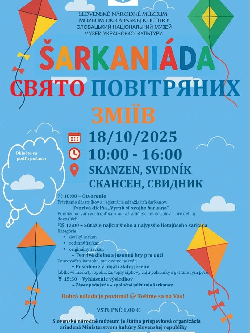 Šarkaniáda - Свято повітря зміїв