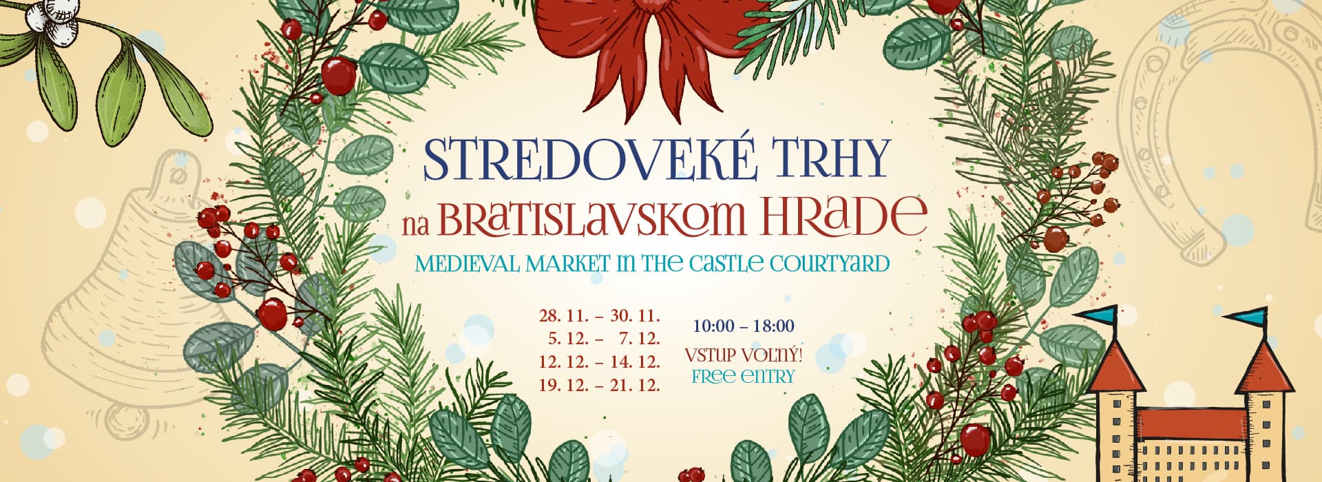 Stredoveké Vianočné trhy na Bratislavskom hrade