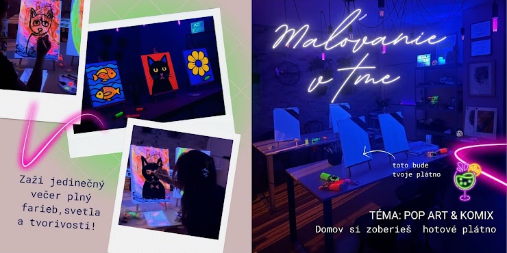 NOČNÉ MAĽOVANIE S UV FARBAMI